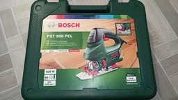 Лобзик електричний Bosch PST 900 PEL 620 Вт, підсвічування робочої зони, маятниковий хід, регулювання швидкості, відсік для пілотів + 1 полотно T 144 D, Cut control, чемодан (06033A0220)