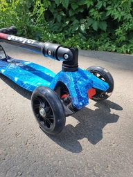 Детский трехколесный самокат Best Scooter MAXI со светящимися колесами 120 мм фото от покупателей 3