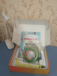 3D-ручка 3D Pen Blue с Эко Пластиком PLA (9 метров) и Трафаретами фото от покупателей 3