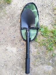 Туристическая походная лопата Универсальная военная походная туристическая саперная стальная складная лопата 5 в 1 VST фото от покупателей 6