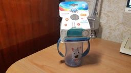 Тренировочная кружка Canpol Babies Cute Animals с силиконовым носиком и ручками 320 мл (56/512_blu2) фото от покупателей 1