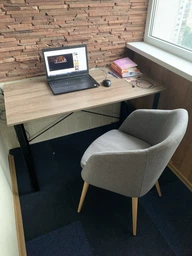Компьютерный стол Ferrum-decor Дейв 75x140x60 черный ДСП Дуб Сан-Марино 16мм