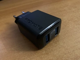 Мережевий зарядний пристрій Promate BiPlug 12 Вт 2 USB Black (biplug.black) фото від покупців 11