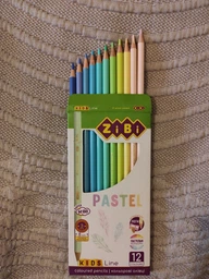 Олівці кольорові пастельні ZiBi Pastel 12 кольорів (ZB.2470)