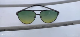 Очки водителя Антифара с поляризационной линзой Polar Eagle Aviator - Желто-зеленые С Футляром и салфеткой фото от покупателей 3