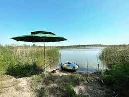 Парасолька з клапаном і чохлом для рибалки 2.3м Anti-UV (Синя)