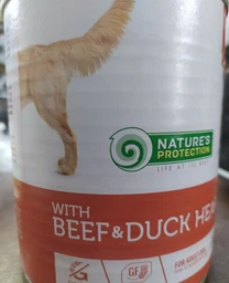 Вологий корм для дорослих собак з яловичиною та качиним серцем Nature's Protection with Beef & Duck Hearts 800 г фото від покупців 5