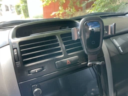 Автодержатель для телефона с беспроводной зарядкой Baseus Metal Gravity Car Mount Black (WXYL-B0A)