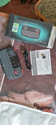 Бездротова клавіатура міні Riitek Rii mini i4 NEW тачпад підключення по Bluetooth та USB передавачу російсько-англійська розкладка з підсвічуванням (0553BS) фото від покупців 4