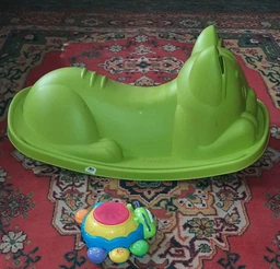Качели Smoby Toys Life Котенок 78х38х35 см 18 мес+ Зеленая (7600830108) (3032168301085)