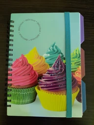 Блокнот Optima Cupcake B6 спіраль з роздільниками 100 аркушів у клітинку (O20358-06) фото від покупців 3