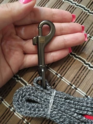 Поводок для собак из восстановленного хлопка Collar WAUDOG Re-cotton светоотражающий, S, Ш 15 мм, Дл 300 см (03087) фото от покупателей 5