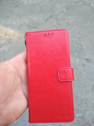 Чехол Idewei для Xiaomi Mi 8 Lite книжка кожа PU красный фото от покупателей 1