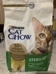 Сухий корм для дорослих стерилізованих котів Purina Cat Chow Sterilised із куркою 1.5 кг фото от покупателей 17
