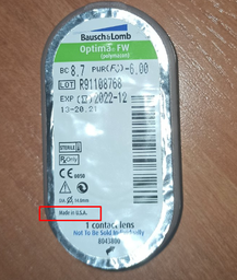 Контактные линзы Bausch & Lomb Optima FW -3.75 4 шт. 8.7 фото от покупателей 13