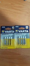 Батарейка Varta Superlife AAA BLI 4 Zinc-carbon (02003101414) фото от покупателей 5