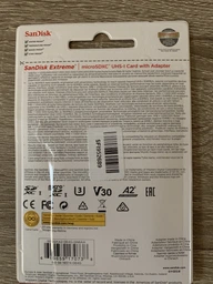 Карта памяти SanDisk 128GB microSDXC C10 UHS-I U3 R160/W90MB/s Extreme V30 + SD (SDSQXA1-128G-GN6AA) фото от покупателей 3