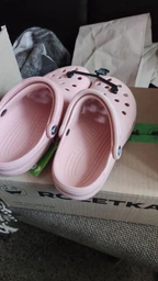 Женские кроксы Crocs Jibbitz Classic Clog PkM 10001-6ZW 38-39 (M6/W8) 24 см Pink Milk (196265882120) фото от покупателей 17