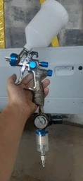 Краскопульт MasterTool GM LVLP ВБ 600 мл, пластик, Ø 1,4 мм, 1(25-170 л/мин, 1,5-2,5 бар (Арт.: 80-8802) фото от покупателей 5