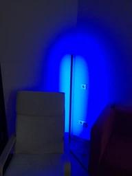 Угловой напольный светильник, угловая LED лампа, RGB торшер Lux design Black 150 см, чёрный с пультом управления фото от покупателей 8