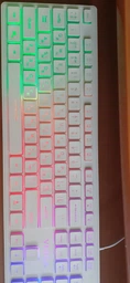 Клавіатура дротова Vinga KB410 USB White фото від покупців 2