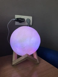 Нічник Місяць 3D Magic Moon Touch Control 15 см настільний сенсорний світильник для дітей і дорослих з USB-зарядкою 2 режиму світіння / регулювання яскравості фото від покупців 1