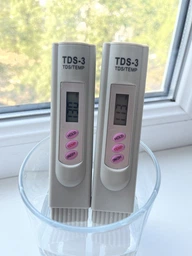 Портативный электронный измеритель соли в воде TDS-3 анализатор воды, тестер качества и температуры воды, солемер фото от покупателей 1