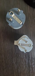 Переносная евро вилка Electraline 90° 16A /250В белая (55023)