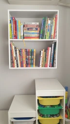 Книжкова полиця універсальна Ferrum-decor Стім 2 74x63x26 білий ДСП Біле 16мм (XK00043) фото від покупців 4