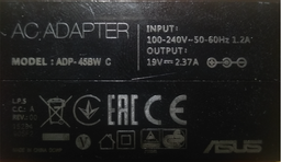 Блок питания к ноутбуку Extradigital Asus 19V, 2.37A, 45W (5.5x2.5) (PSA3882)