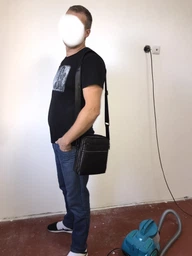 Мужская кожаная сумка-мессенджер Tiding Bag A25-17622-3A Черная фото от покупателей 12