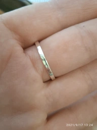 Серебряное кольцо с золотыми вставками Магический квадрат 17,5 р