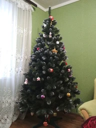 Ялинка штучна пишна густа "Снігова королева" в снігу, 150 см, з підставкою, в коробці