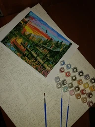 Картина за номерами 40×50 див. Babylon Вечірній Захід Художник Домінік Девісон (VP 1157)