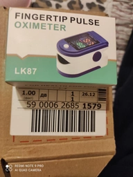 Пульсоксиметр на палец пульсометр оксиметр аппарат прибор для измерения замера сатурации кислорода в крови LK88 (lk-883) фото от покупателей 10