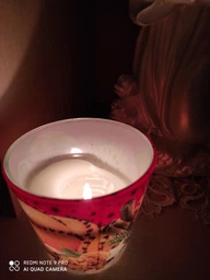 Свічка новорічна ароматизована в склі Bartek Candles Різдвяний апельсин з корицею 115г.