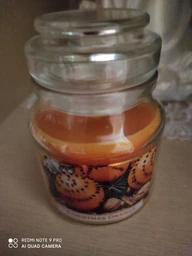 Свічка ароматизована в банці Bartek Candles Різдв'яний апельсин 130г.