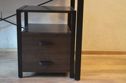 Тумба універсальна Ferrum-decor Вів'єн 2/2 50x41x40 чорний ДСП Дуб Сонома 16мм (XK00112) фото від покупців 12