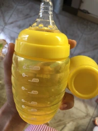 Бутылочка для кормления с широким горлом Baby Team 250 мл (1002_жовтий)