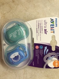 Пустышка Philips AVENT&nbsp;Ultra Air с декором 6-18 мес 2 шт для мальчиков (SCF342/22)