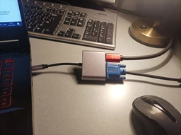 USB хаб для MacBook Adapter 4 в 1 Type-C to HDMA PD USB 3.0 VGA USB-C 4K перехідник для ноутбука на TV PAVLYSH PH - 99 фото від покупців 3