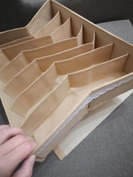 Комплект органайзеров ORGANIZE для белья из 3 шт. Черный (BL003)
