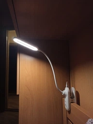 Настільна лампа світлодіодна LED VIDEX TF09W 7W 3000-5500K біла фото від покупців 6
