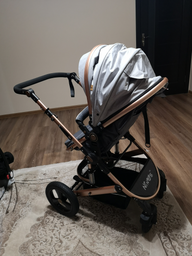 Універсальна коляска трансформер 3в1 Ninos Brava New, Beige фото от покупателей 1