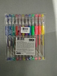 Набір гелевих ручок 12 шт ZiBi Neon-Glitter 12 кольорів (ZB.2204-99) фото від покупців 1