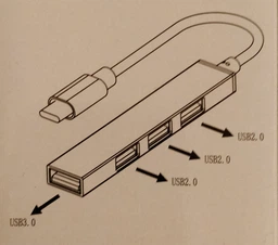 USB - хаб type c hub переходник для макбука адаптер USB HUB to 4-Port USB-A Pavlysh (PH-55) фото от покупателей 3