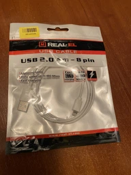 Кабель Real-El USB 2.0 AM-8pin 1 м White (EL123500033) фото от покупателей 2