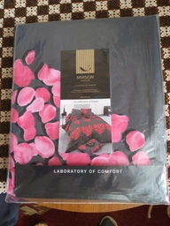 Простынь MirSon Сатин 22-1290 Heart of flowers 150х220 см (2200003604139)