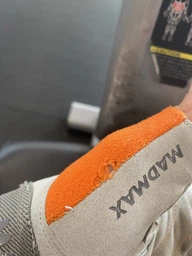 Перчатки для фітнесу MadMax MFG-850 Crazy Grey/Orange S фото від покупців 3