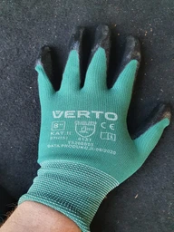 Перчатки садовые Verto с нитриловым покрытием, размер 7" (97H151)
